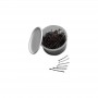 Professional hairgrips, 59 mm, 300 pcs, Brown